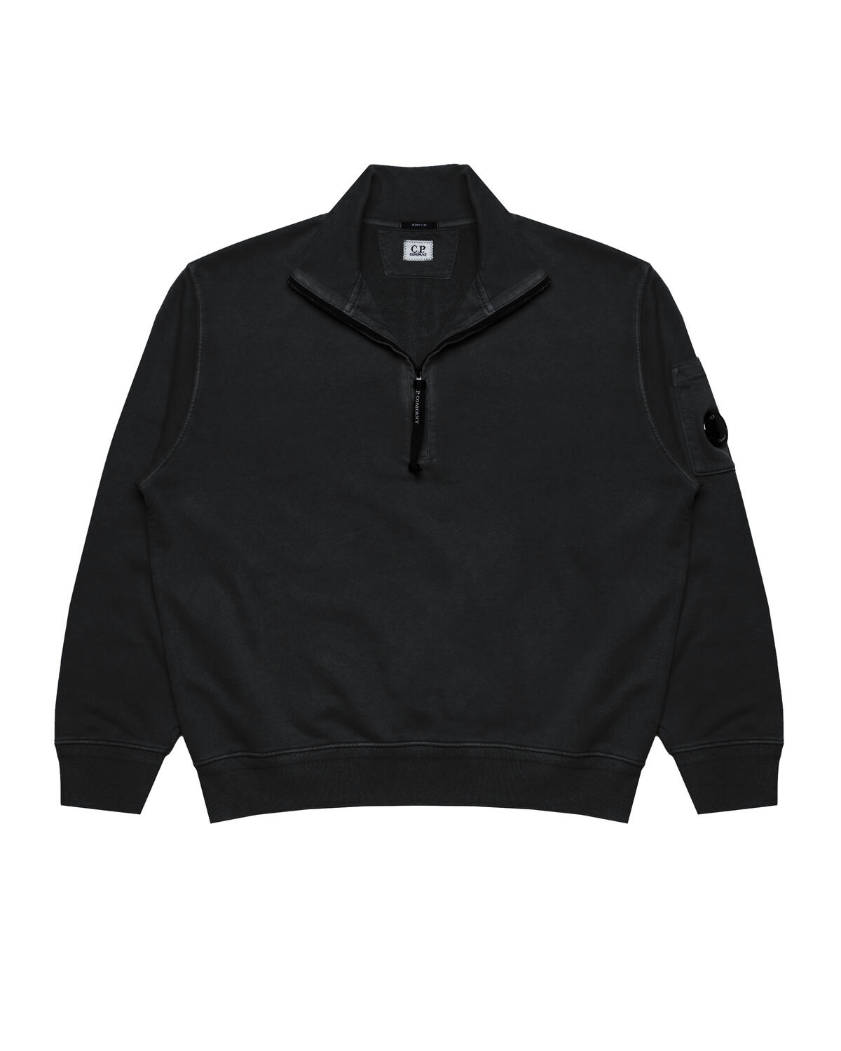 cp company ジップフリーススウェット c-p-company-cotton-diagonal-